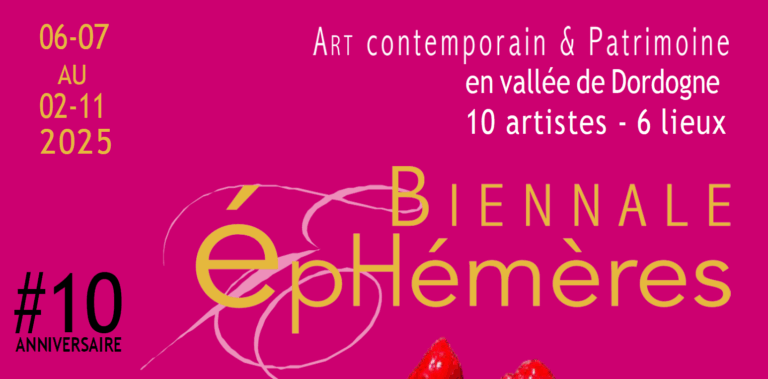 Du 6 juillet au 2 novembre : 10 ans de la biennale Éphémère !